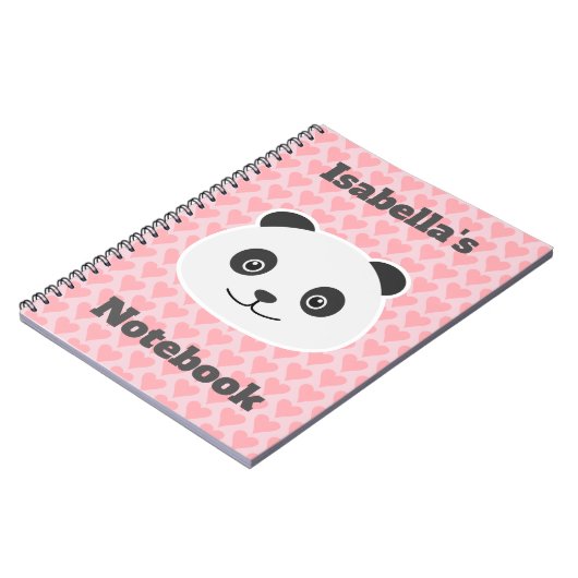 Panda-Liebe Notizblock (Linke Seite)