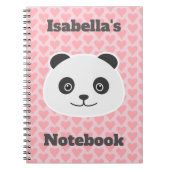 Panda-Liebe Notizblock (Vorderseite)