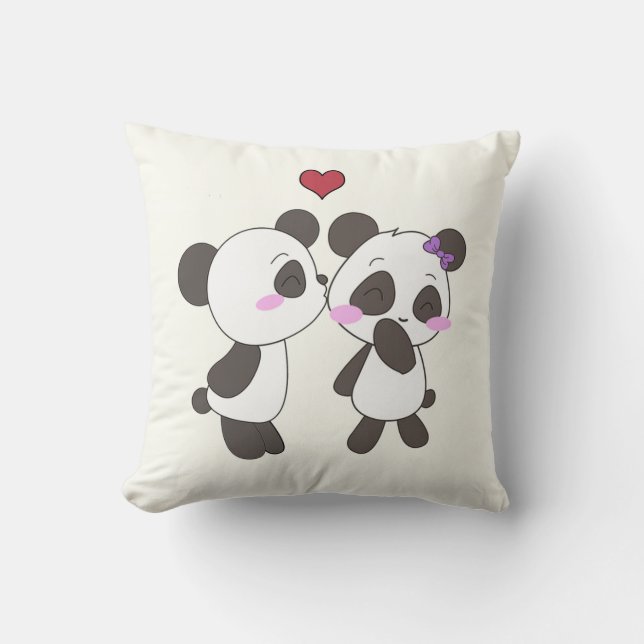 Panda Liebe Pillows! < 3 Kissen (Vorderseite)