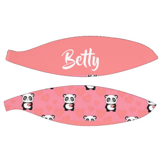 Panda Liebe rosa Muster Basketball (Panele)