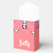 Panda-Liebe-Rosa-Muster Geschenkschachtel (Geöffnet)