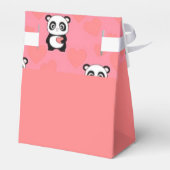 Panda-Liebe-Rosa-Muster Geschenkschachtel (Rückseite)