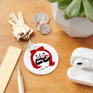 Panda Liebe Schlüsselanhänger