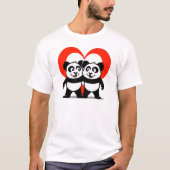 Panda-Liebe-Shirt T-Shirt (Vorderseite)