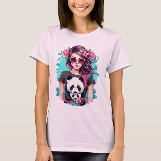 Panda-Liebe T-Shirt (Vorderseite)