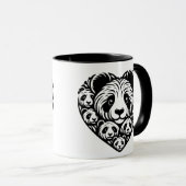 Panda-Liebe Tasse (VorderseiteRechts)