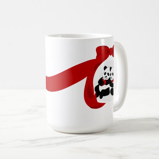 Panda Liebe Tasse (VorderseiteRechts)
