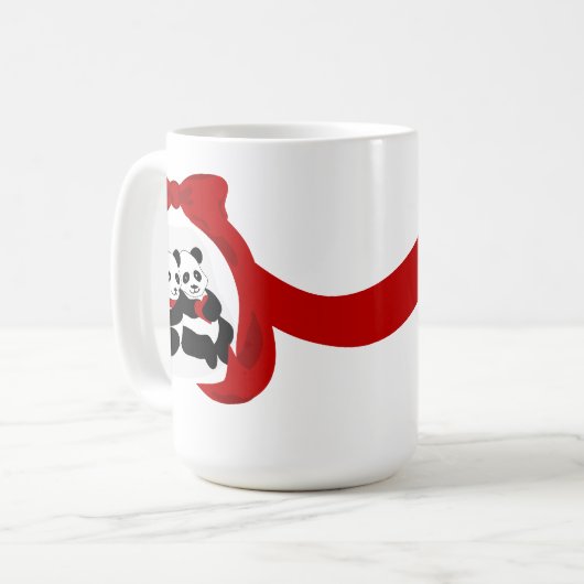 Panda Liebe Tasse (Vorderseite Links)