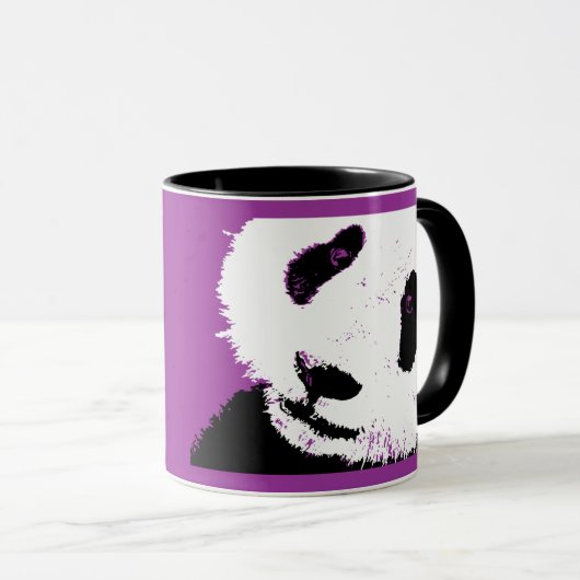 Panda-Liebe. Tasse (VorderseiteRechts)