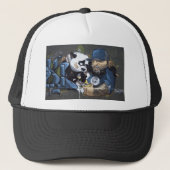 Panda-Liebe Truckerkappe (Vorderseite)