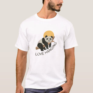 Panda lieben hängen T-Shirt