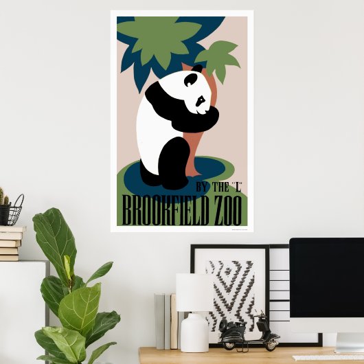 Panda Lieben Tree im Zoo 1938 WPA Poster (Heimbüro)
