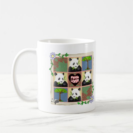 PANDA-LIEBHABER - GESCHENKE KAFFEETASSE (Links)