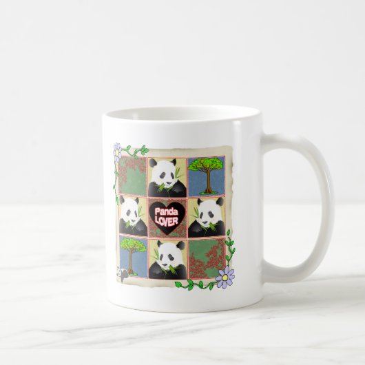 PANDA-LIEBHABER - GESCHENKE KAFFEETASSE (Rechts)