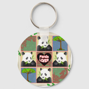 PANDA-LIEBHABER - GESCHENKE SCHLÜSSELANHÄNGER