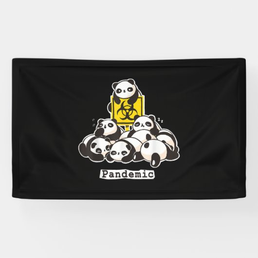 Panda-Liebhaber| Niedliche Panda-Pandemie Banner (Horizontal)