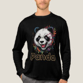 Panda-Liebhaber Tri-Blend Shirt (Vorderseite)