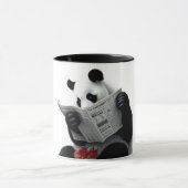 Panda liest Zeitung Tasse (Zentrum)