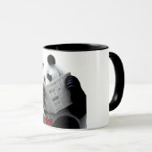 Panda liest Zeitung Tasse (VorderseiteRechts)