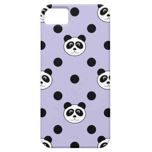 Panda lila Case-Mate iPhone hülle (Rückseite)