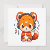 Panda Listening to Kpop Music (Rückseite)