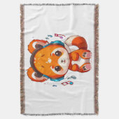 Panda Listening to Kpop Music Decke (Vorderseite Vertikal)