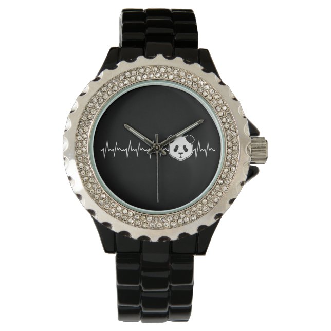 Panda Lover Armbanduhr (Vorderseite)