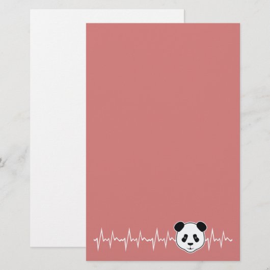 Panda Lover Briefpapier (Vorne/Hinten)
