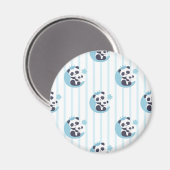 Panda Lover | Das Leben ist besser mit einem Panda Magnet (Vorderseite/Rückseite)