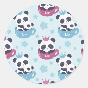 Panda Lover Der Panda ist ein Ekliges Tier Runder Aufkleber