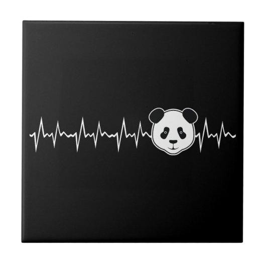 Panda Lover Fliese (Vorderseite)