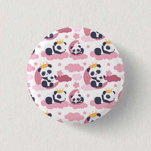 Panda Lover | Ich werde als Panda genannt Button (Vorderseite)