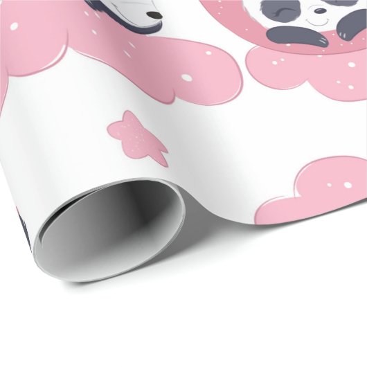 Panda Lover | Ich werde als Panda genannt Geschenkpapier (Rolleneckpunkt)