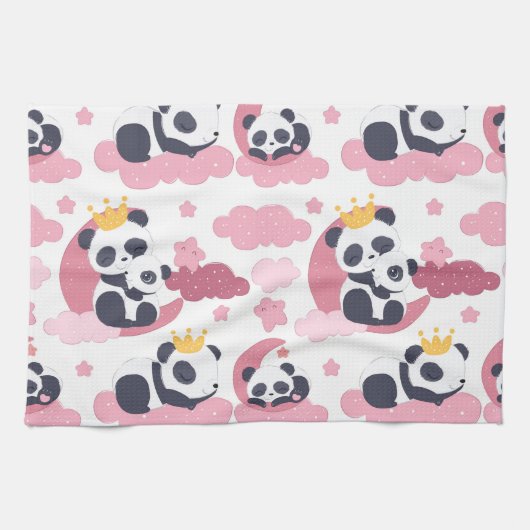 Panda Lover | Ich werde als Panda genannt Geschirrtuch (Horizontal)