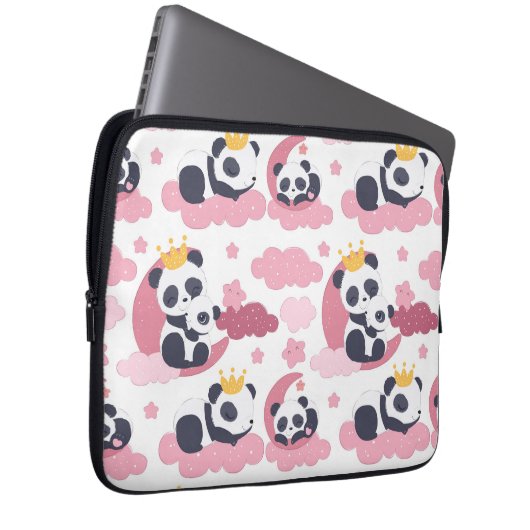 Panda Lover | Ich werde als Panda genannt Laptopschutzhülle (Vorne Rechts)