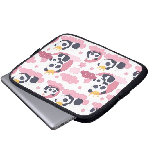 Panda Lover | Ich werde als Panda genannt Laptopschutzhülle (Vorne Knopf)