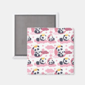 Panda Lover | Ich werde als Panda genannt Magnet (Vorderseite/Rückseite)