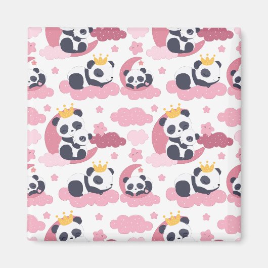 Panda Lover | Ich werde als Panda genannt Magnet (Vorne)