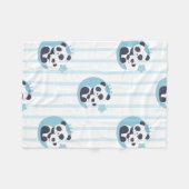 Panda Lover Life Is Better With A Panda Fleecedecke (Vorderseite (Horizontal))