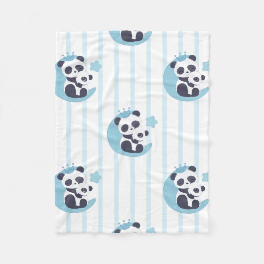Panda Lover Life Is Better With A Panda Fleecedecke (Vorderseite)