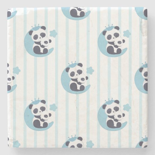 Panda Lover | Life Is Better With A Panda Steinuntersetzer (Vorderseite)