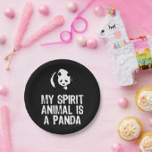 Panda Lover | Mein Geist ist ein Panda Pappteller (Party)