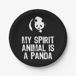 Panda Lover   Mein Geist ist ein Panda Pappteller