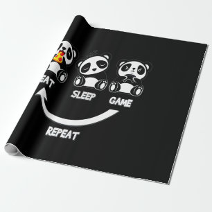 Panda Lover Ruhe und Liebe Panda Behalten Geschenkpapier