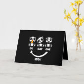 Panda Lover | Ruhe und Liebe Panda Behalten Karte (Gelbe Blume)