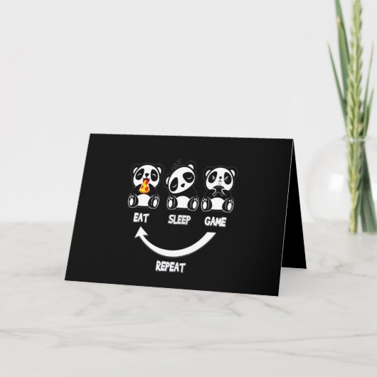 Panda Lover | Ruhe und Liebe Panda Behalten Karte (Vorderseite)