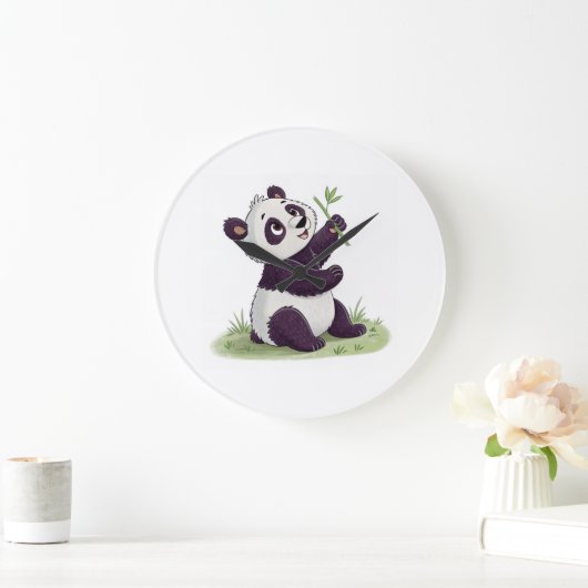 Panda Lover Uhr | Fun Animal Wall Deco (Zuhause)