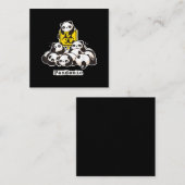 Panda Lovers | Niedliche Panda Funny Pandemic Quadratische Visitenkarte (Vorne/Hinten)