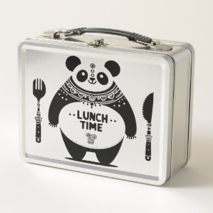 Panda Lunch Time Box - Fuel Your Fun Metall Brotdose