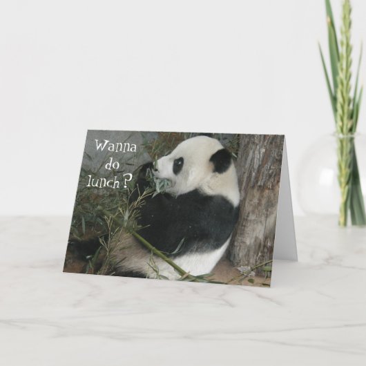 Panda, Lust zum Mittagessen? Karte? Karte (Vorderseite)
